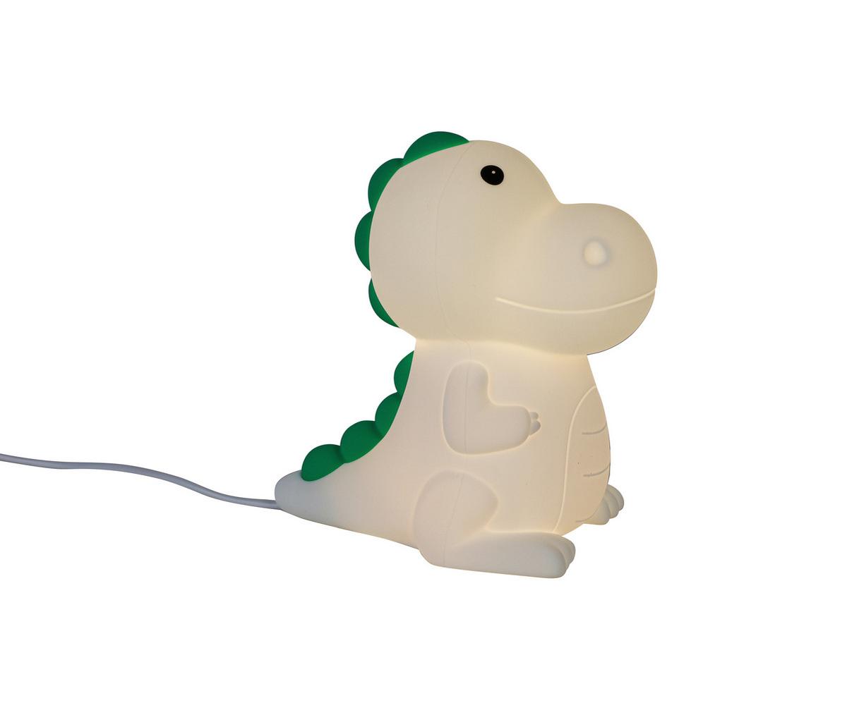 NOČNÍ SVĚTLO DINO - bílá, Moderní, plast (8,5/13,8/13,5cm) - Mömax