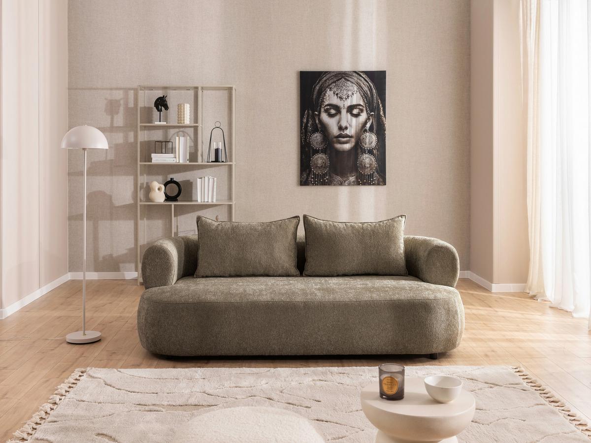 3-sitzer-sofa Ferro Braun B: 200 Cm - Schwarz/Braun, Design, Textil (200/76/96cm) - Livetastic