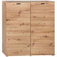 Schuhschrank Boot 2 Artisan Eiche Dekor B: 120 cm - Eichefarben, MODERN, Holzwerkstoff (120/125/37cm)