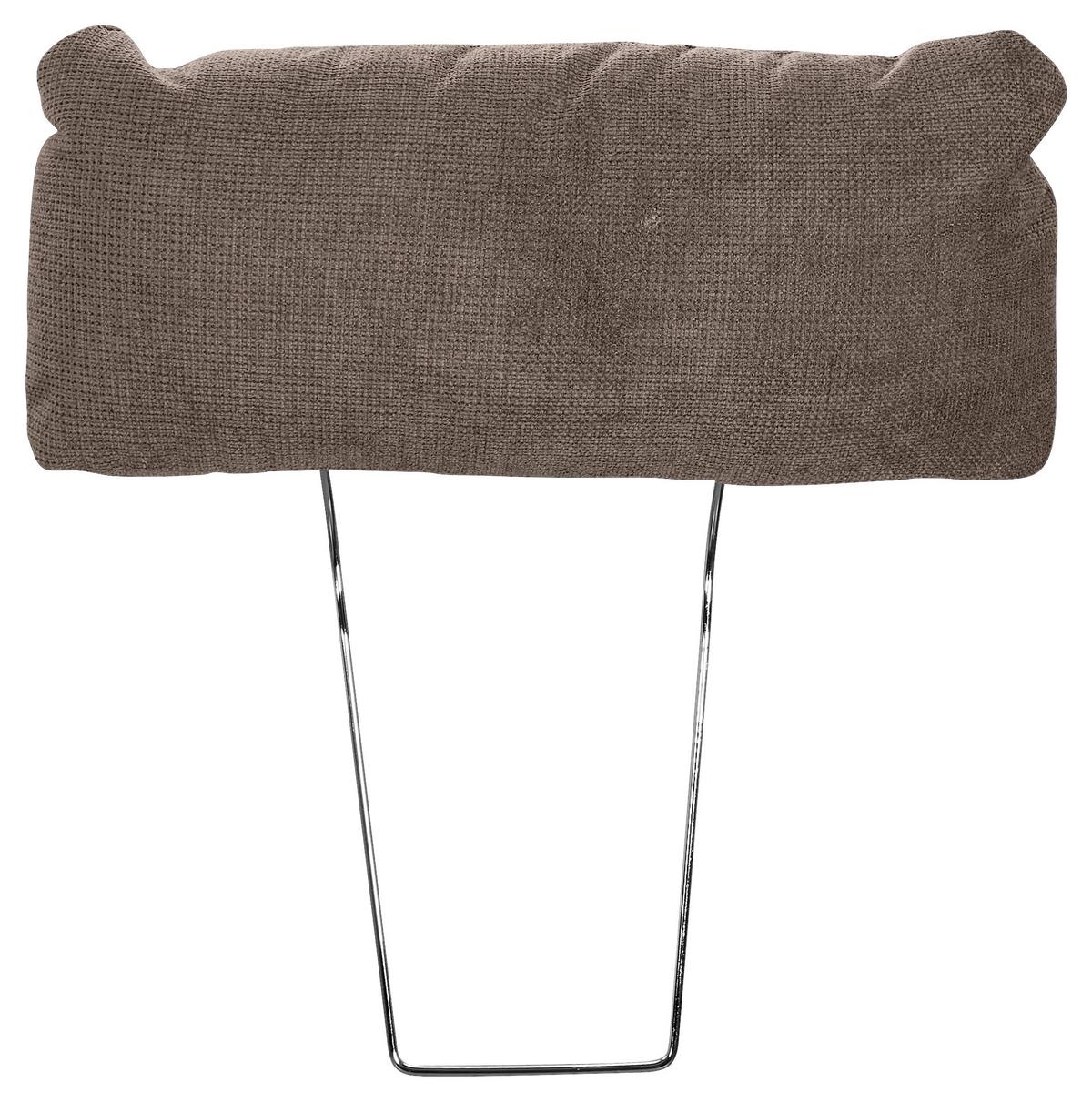 Kopfstütze Seaside Braun B: 54 cm - Braun, KONVENTIONELL, Textil (54/60/18cm) - MID.YOU