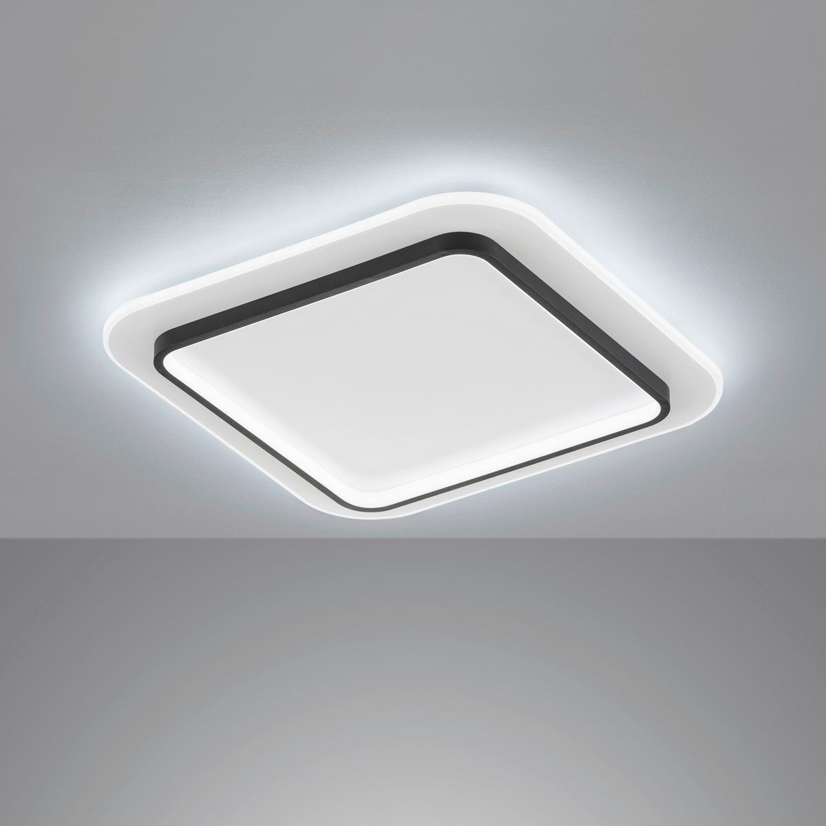 LED-Deckenleuchte 21309 Blithe - Sandfarben/Schwarz, Basics, Metall (50/50/5cm) - Fischer & Honsel