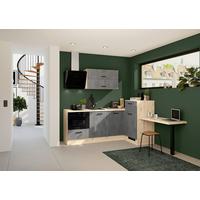 Eckküche Ip1200 - Eichefarben/Grau, Design, Holzwerkstoff (225/241cm) - Impuls