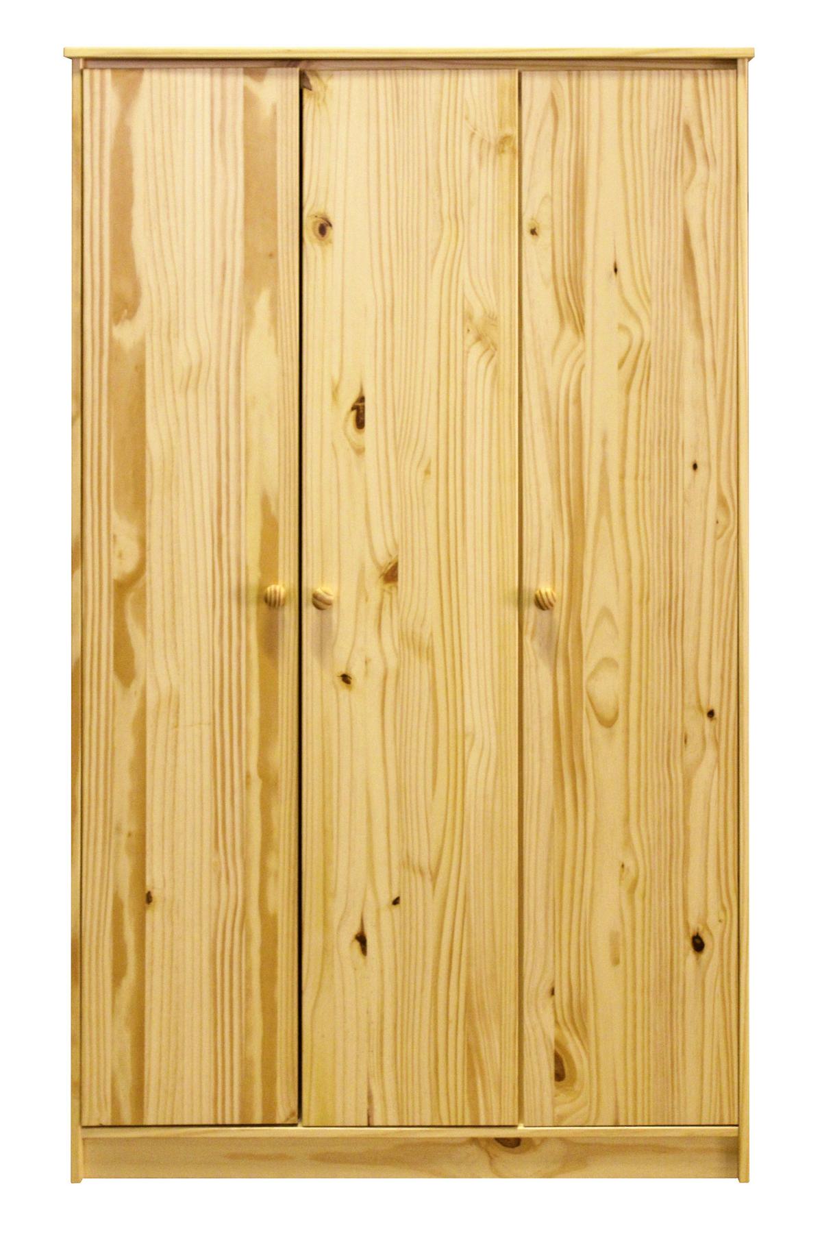 Kleiderschrank Naturfarben B: 107cm - Naturfarben, Natur, Holz (107/175/50cm) - Livetastic