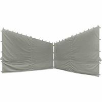 Pavillon-Seitenteil Berlino 300x256 cm, Blickdicht - Grau, KONVENTIONELL, Textil (300/256cm) - Siena Garden