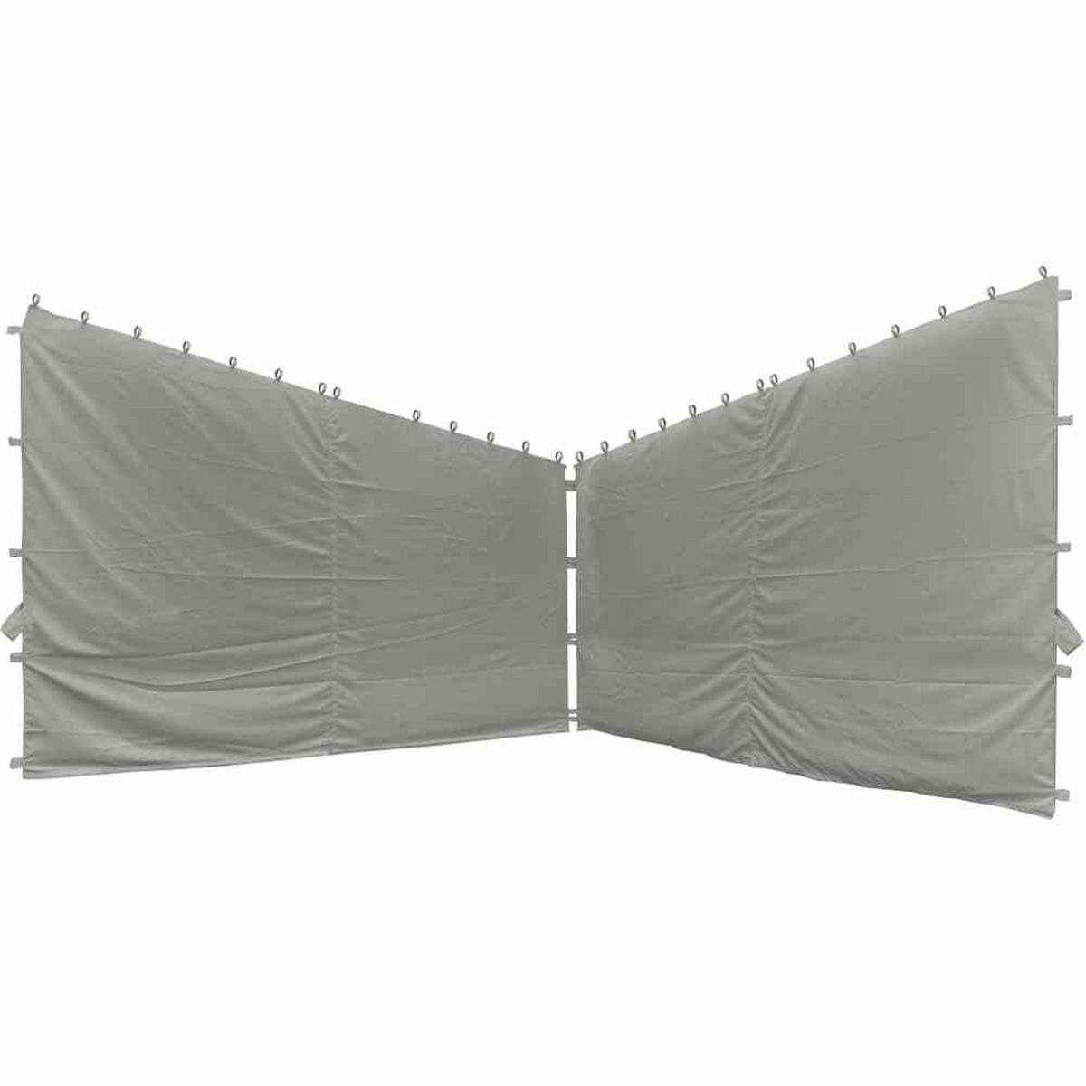 Pavillon-Seitenteil Berlino 300x256 cm, Blickdicht - Grau, KONVENTIONELL, Textil (300/256cm) - Siena Garden