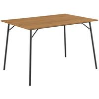 Jídelní stůl PERU 120x80cm - černá/barvy dubu, Design, kov/kompozitní dřevo (120/80/75cm) - MID.YOU