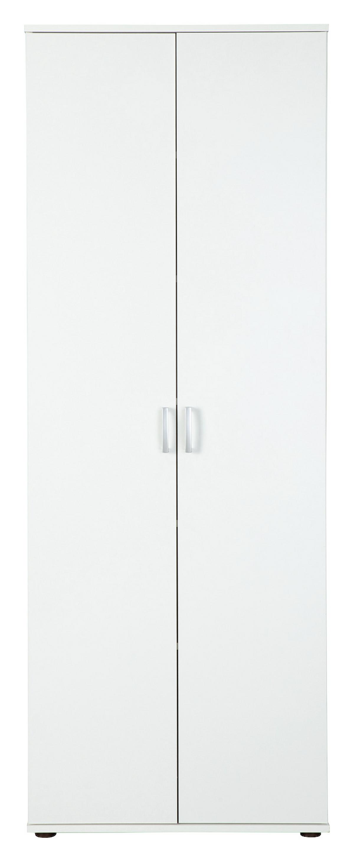 Mehrzweckschrank Arconati B: 70 Cm Weiß - Schwarz/Weiß, Basics, Holzwerkstoff (70/189/34cm) - MID.YOU