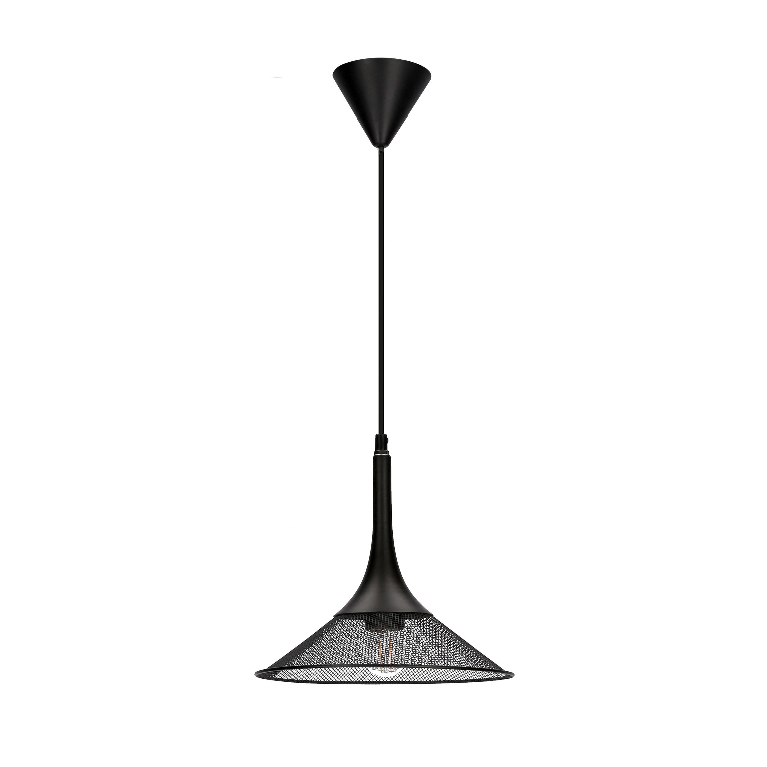 PENDELLEUCHTE 50101205 KIRUNA - Schwarz, Design, Metall (25/25/110cm)