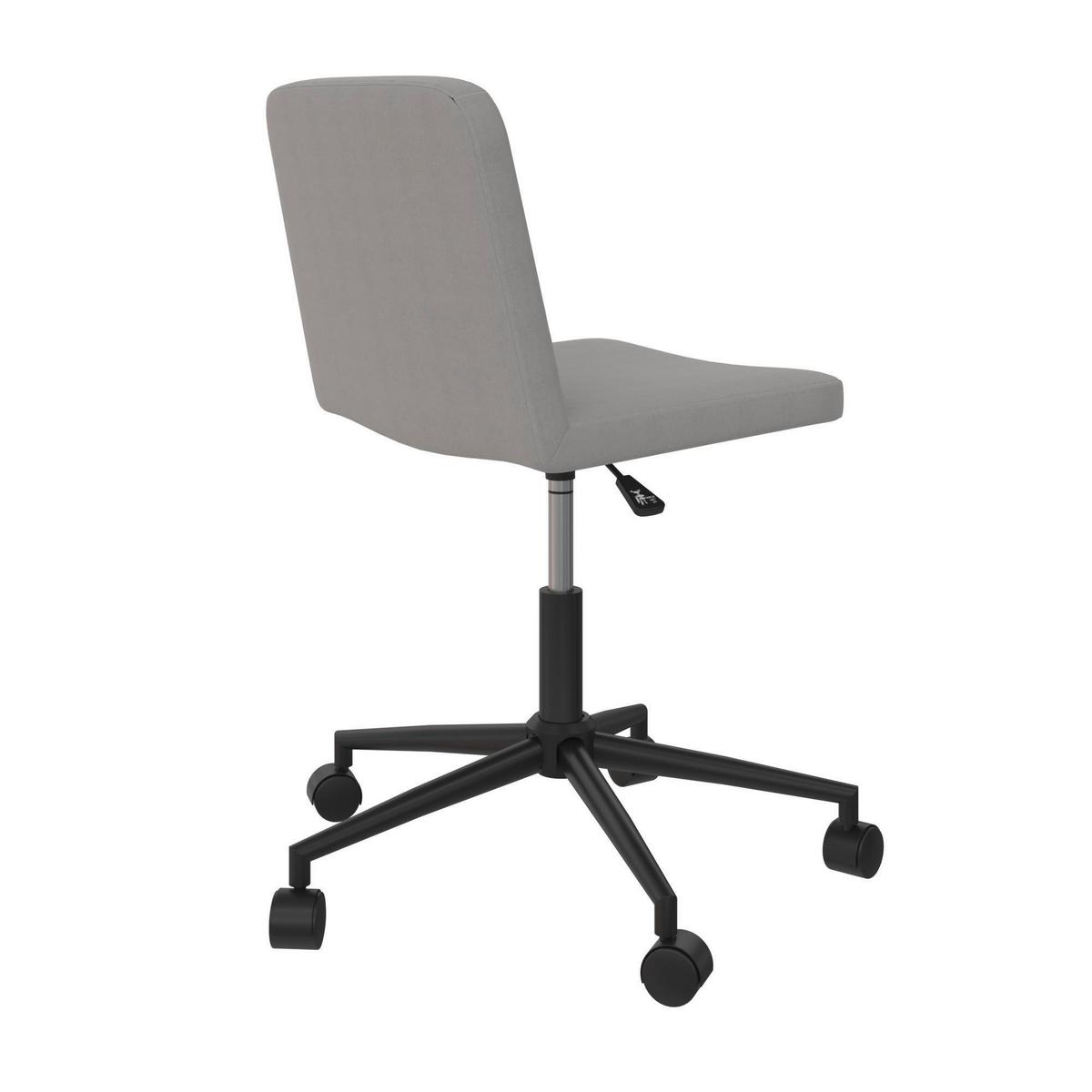 Drehstuhl Corey Grau B: 59 cm - Chromfarben/Schwarz, Design, Kunststoff/Textil (59/76/56cm) - MID.YOU