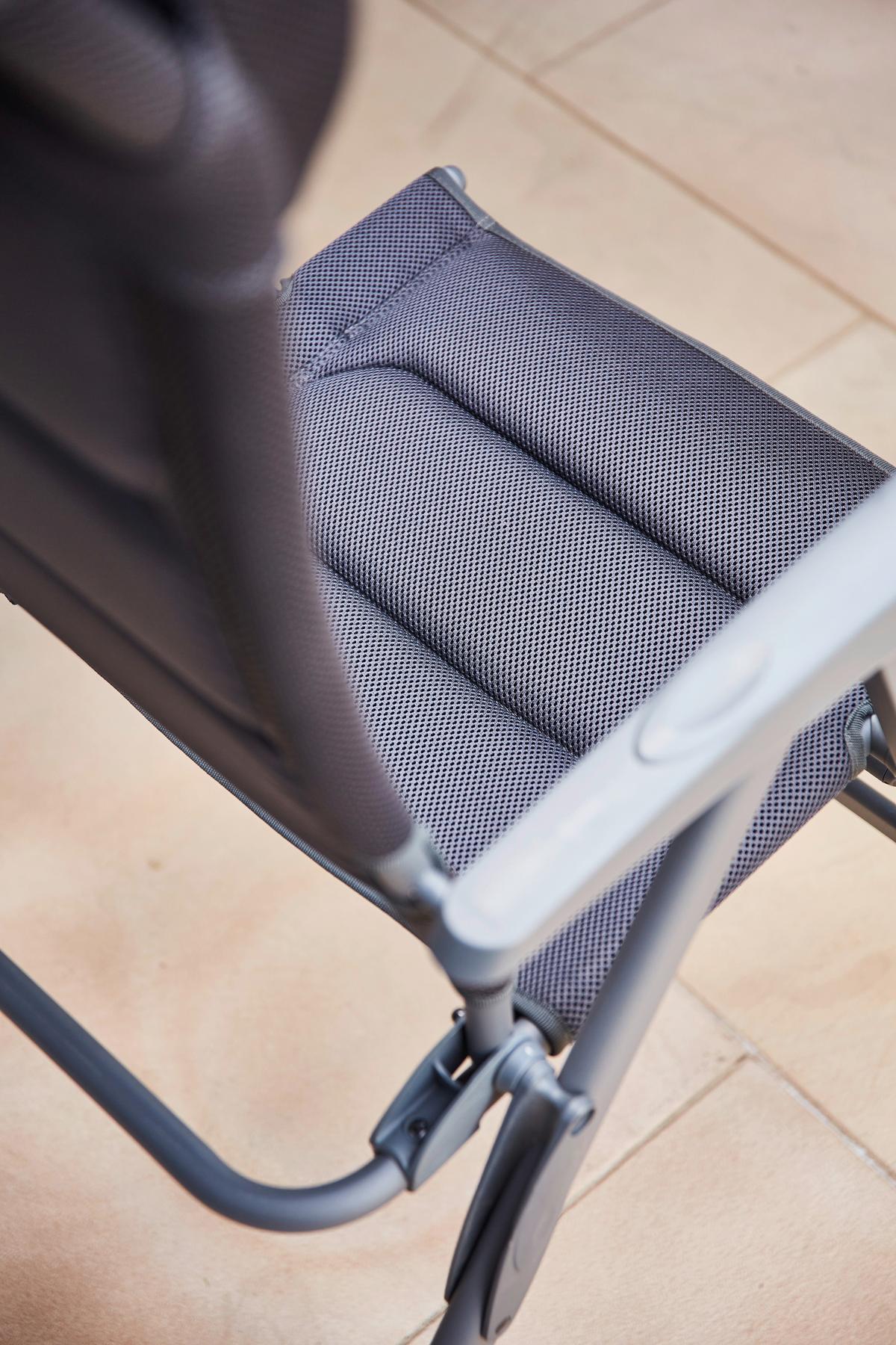 Gartenset Premium mit Klappstühlen - Anthrazit/Schwarz, KONVENTIONELL, Kunststoff/Textil - Siena Garden