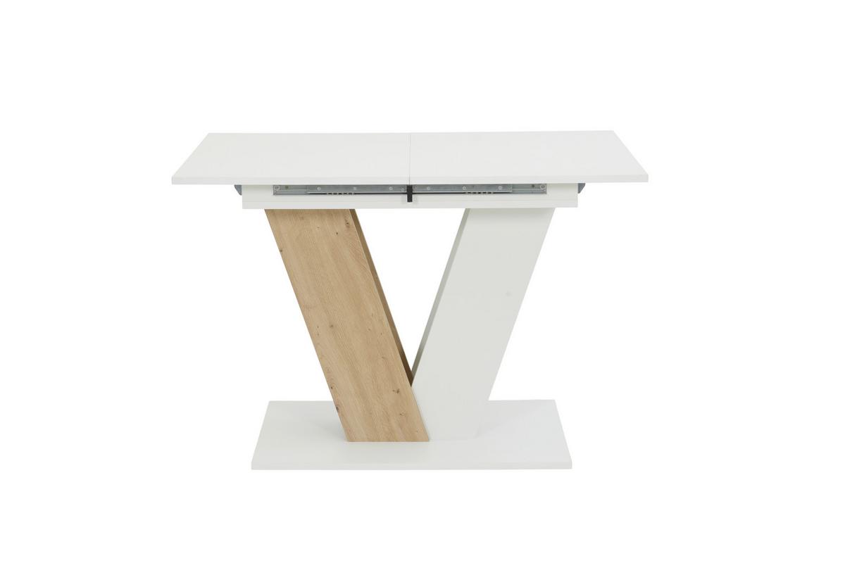 Esstisch Siena T - Eiche Artisan/Weiß, MODERN, Holzwerkstoff (110-150/76/70cm) - MID.YOU