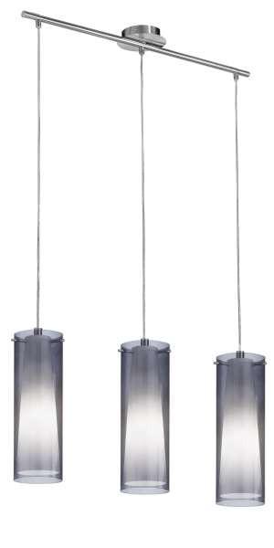 Hängeleuchte 90305 Pinto Nero - Schwarz/Weiß, Basics, Glas/Metall (72,5/7/110cm) - Eglo