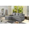 Ecksofa Gino Grau S: 201x143 Cm - Schwarz/Grau, Design, Textil (201/143cm) - MID.YOU