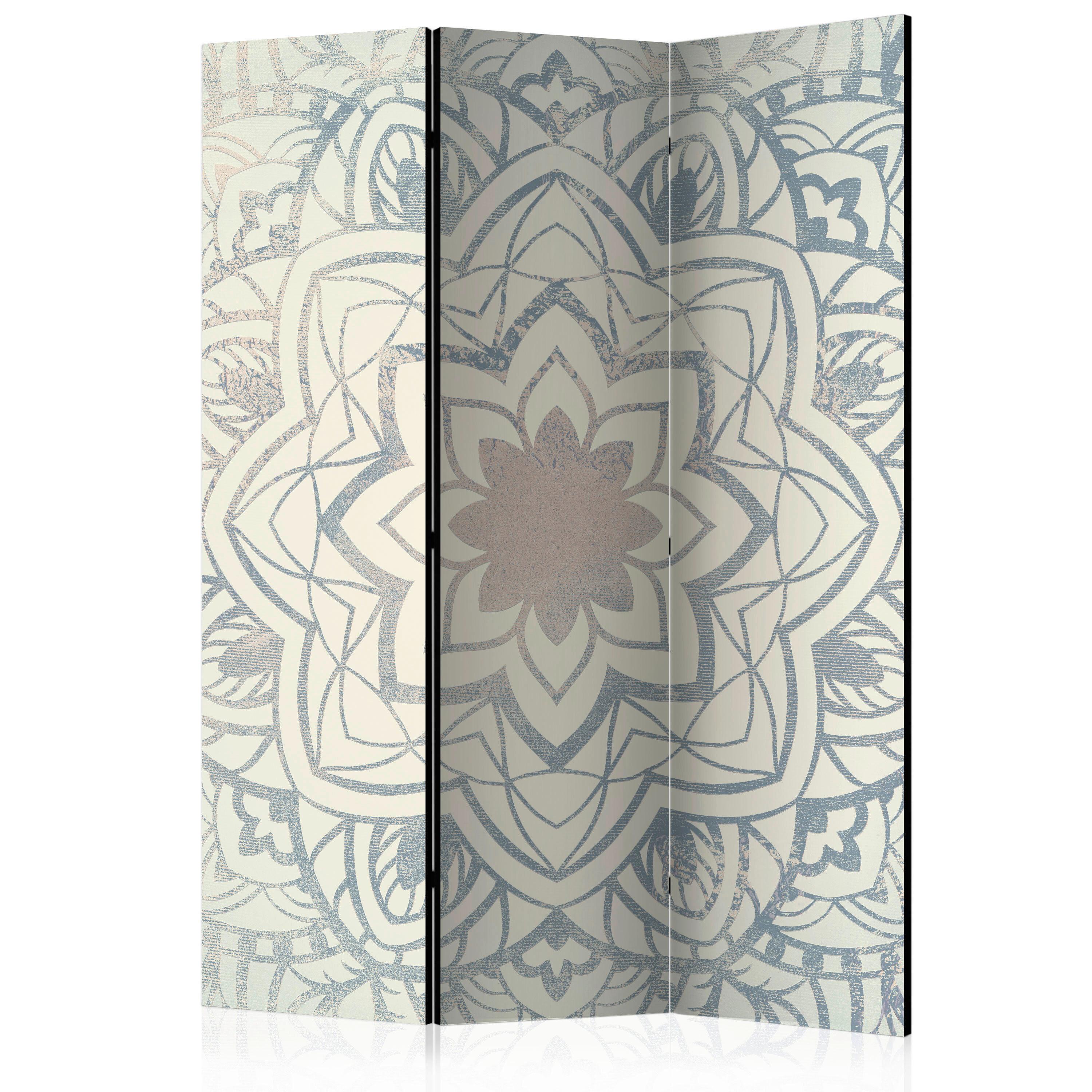 PARAVENT Grau Beige B: 135 cm - Beige/Grau, Basics, Holz/Textil (135/172/3cm) - artgeist