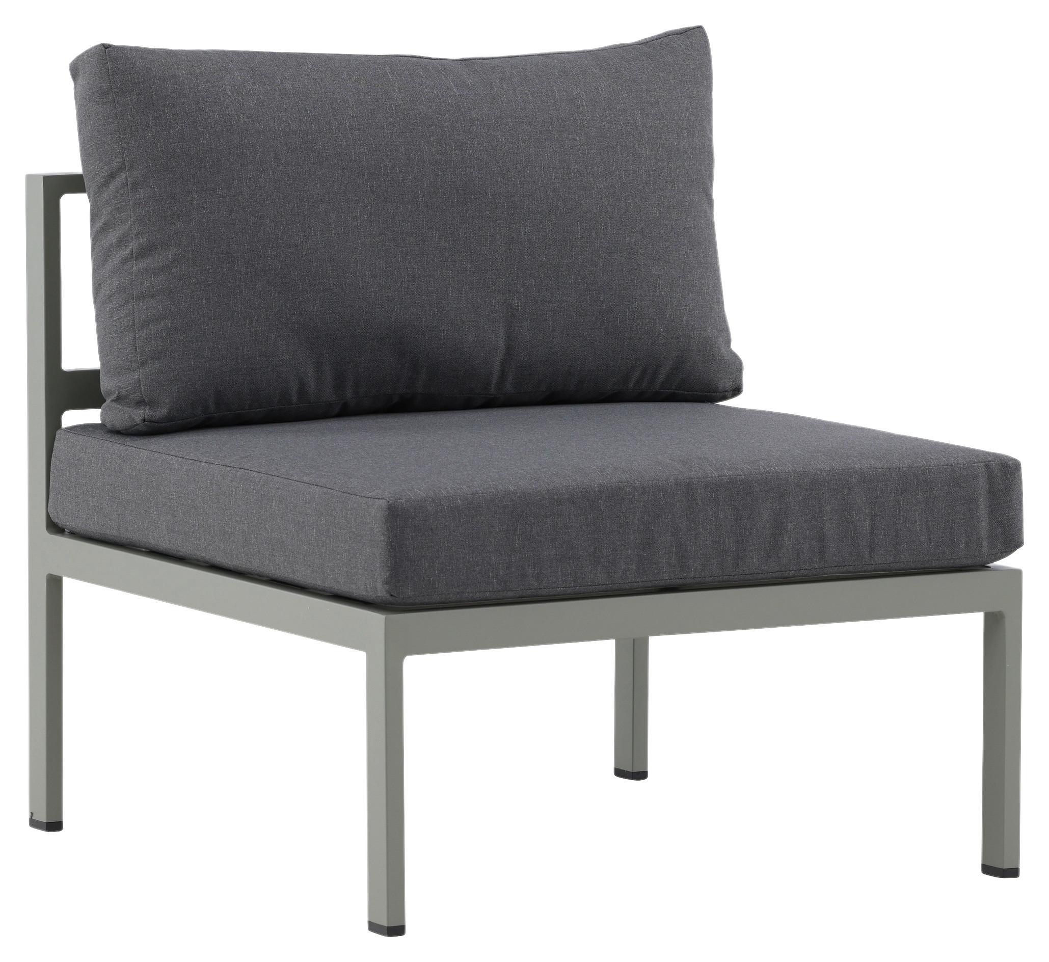 Loungesessel Copacabana - Pastellgrün/Grau, KONVENTIONELL, Metall (70/65/74cm) - Gardenson