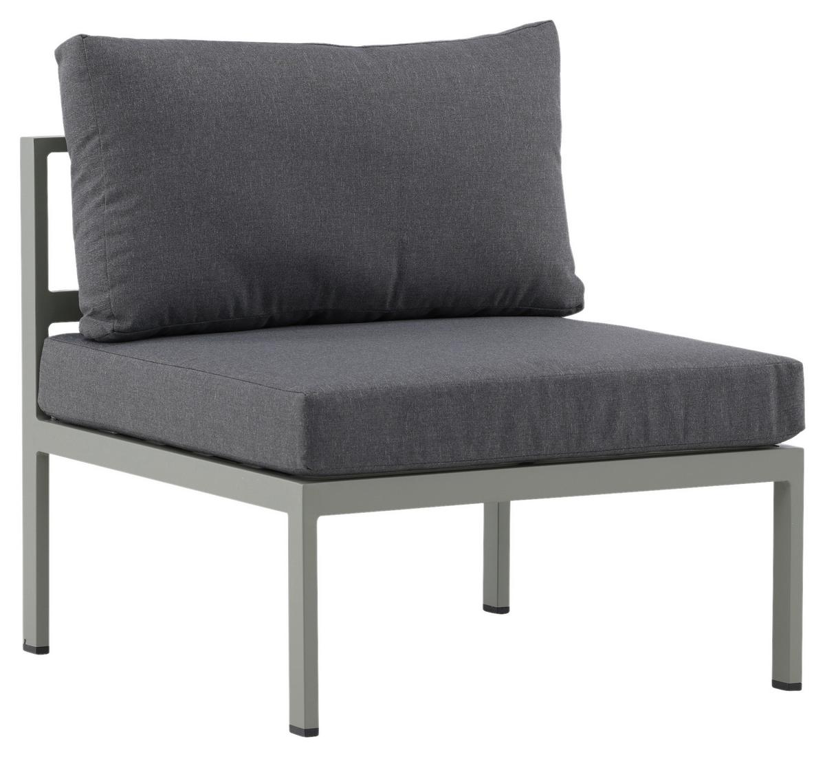 Loungesessel Copacabana - Pastellgrün/Grau, KONVENTIONELL, Metall (70/65/74cm) - Gardenson