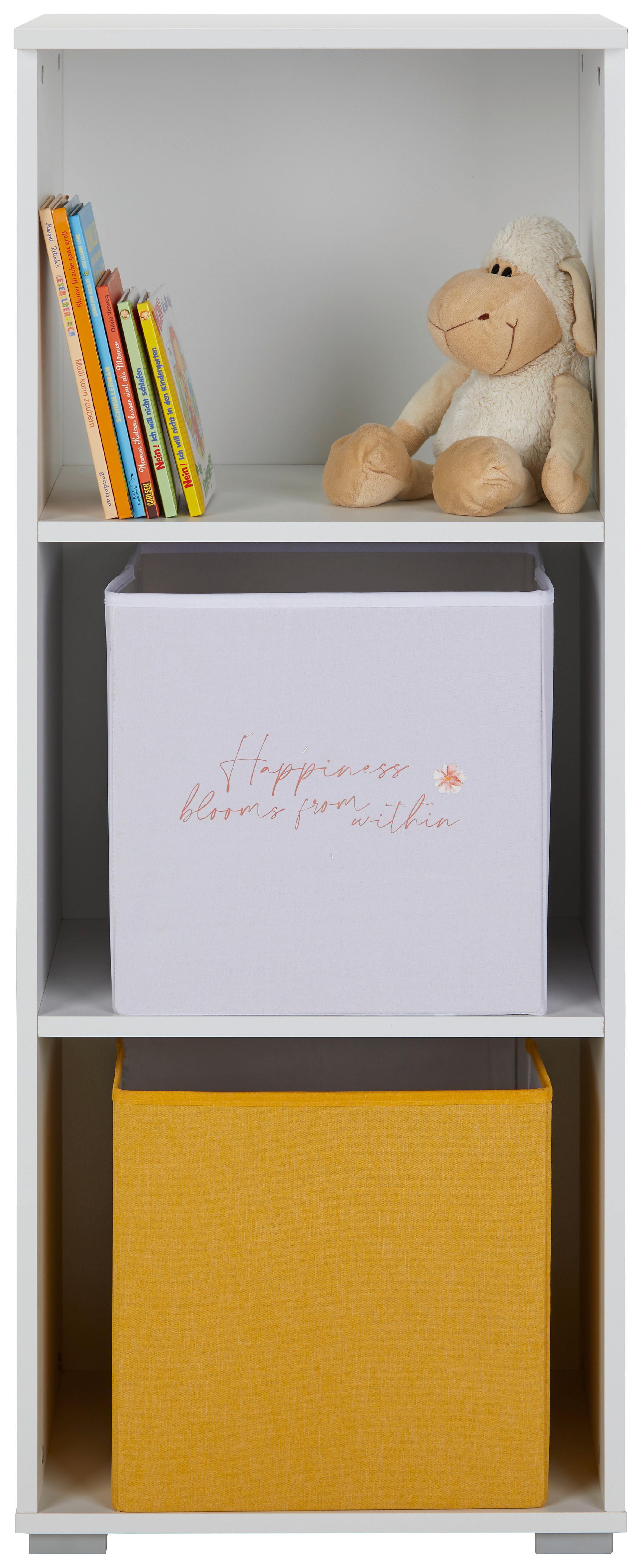 STOJACÍ REGÁL WHITE - bílá, kompozitní dřevo (47/119/42cm)