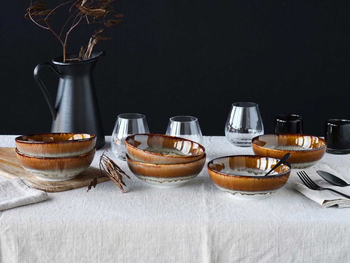 Schüsselset Cascade Steinzeug 6-Teilig - Design, Keramik - Creatable