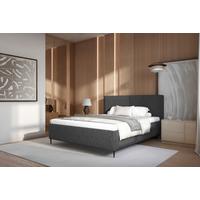 Polsterbett Hatton - Anthrazit/Schwarz, MODERN, Holz/Holzwerkstoff (180/200cm) - MID.YOU