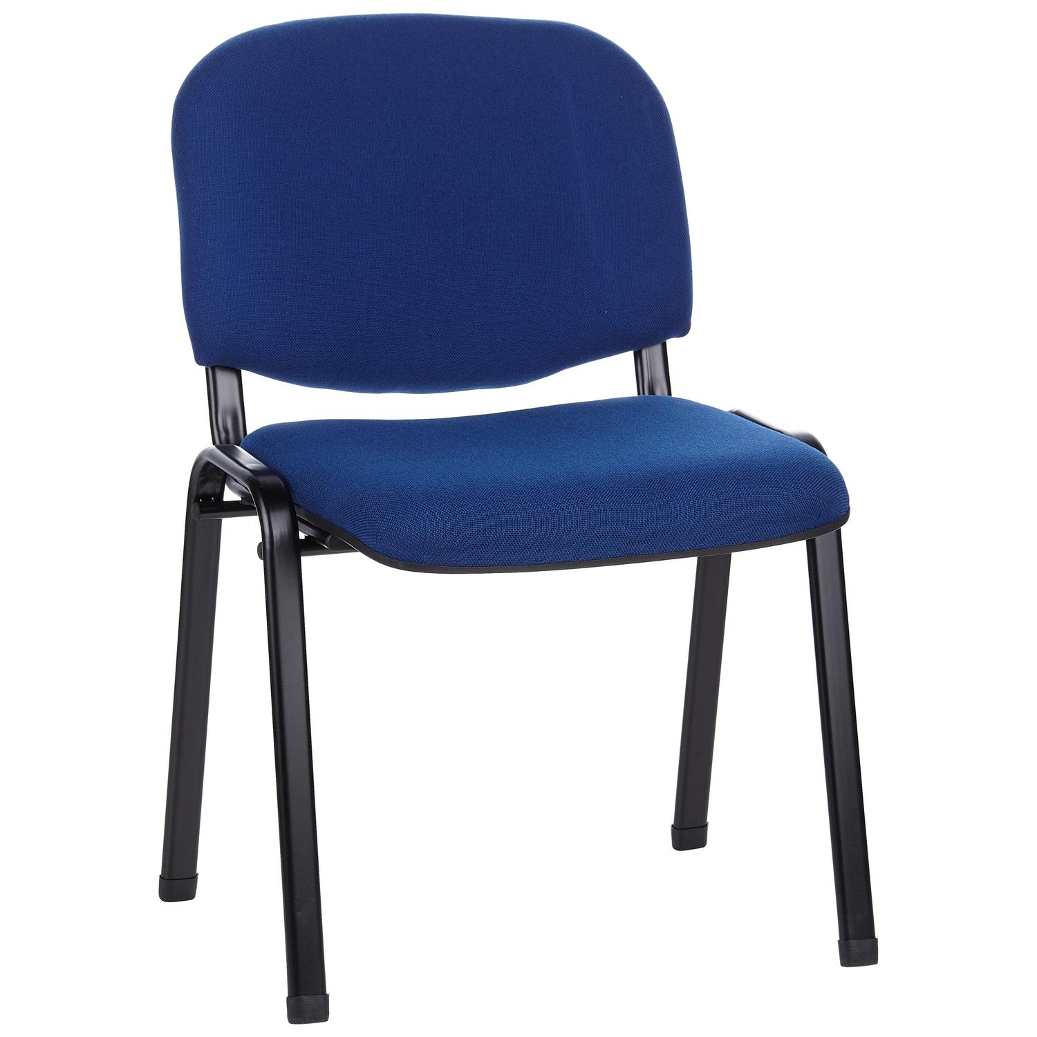 Besucherstuhl XT 600 SW Schwarz/Blau bis 100 kg Blau, Schwarz 58x84x41 cm