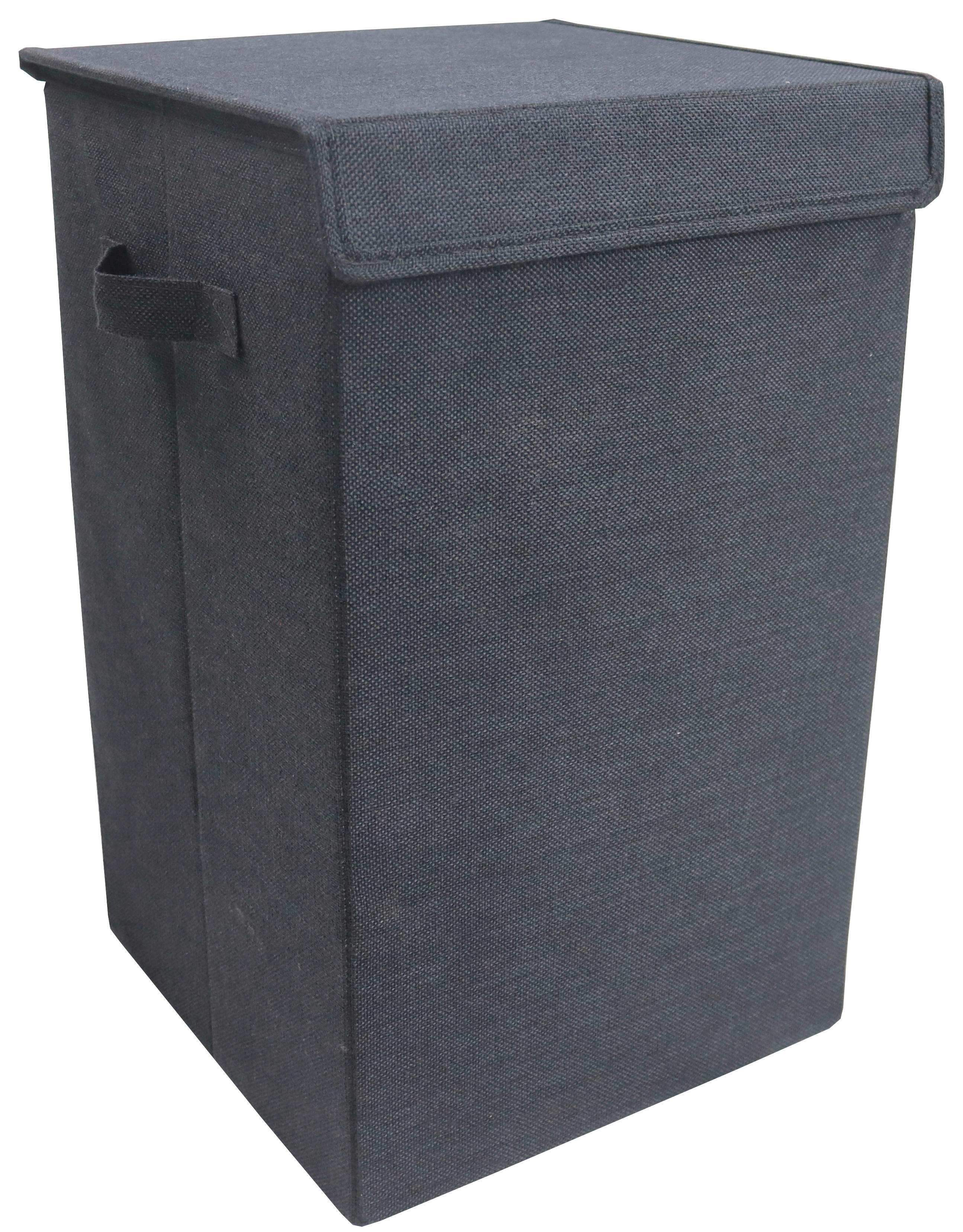 Wäschekorb Dreso M Anthrazit 30x50x30 cm - Anthrazit, MODERN, Textil (30/50/30cm) - MID.YOU