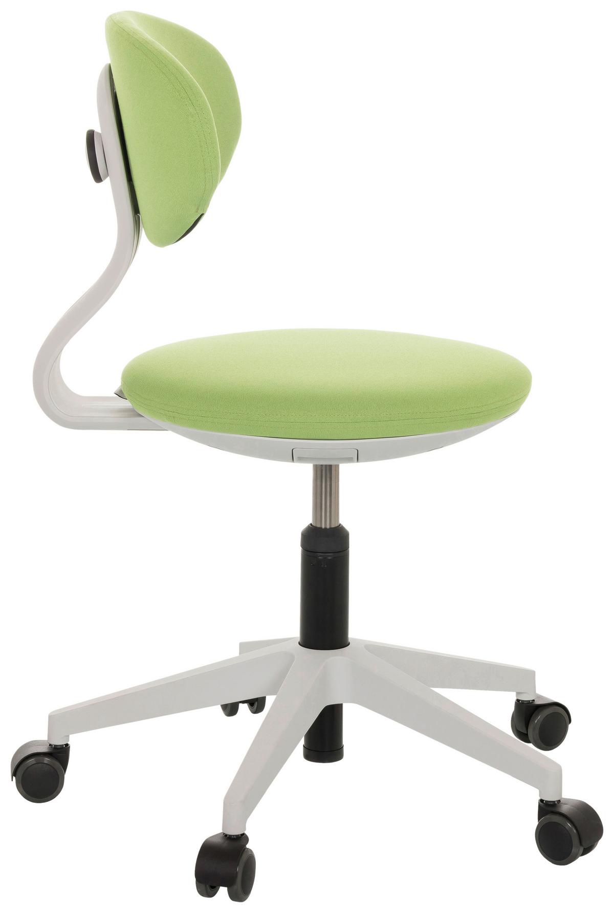 Jugenddrehstuhl Minimovo - Weiß/Grau, Basics, Kunststoff/Textil (42/66-87/52cm) - MID.YOU