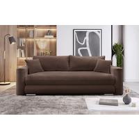 Schlafsofa Ralf Braun B: 232cm - Silberfarben/Braun, Design, Textil (232/88/105cm) - MID.YOU