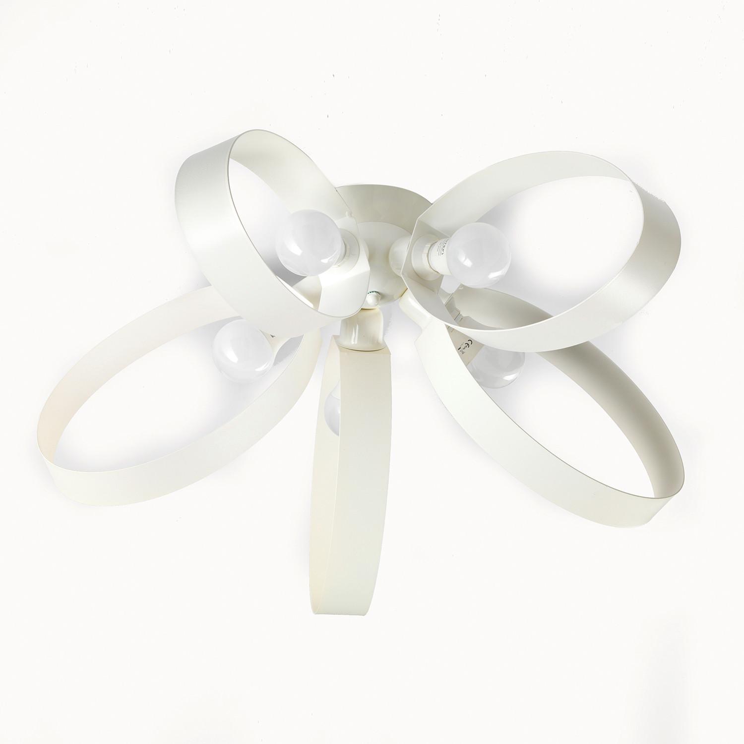 Deckenleuchte 4735/Pl5 - Weiß, Design, Metall (65/29cm)