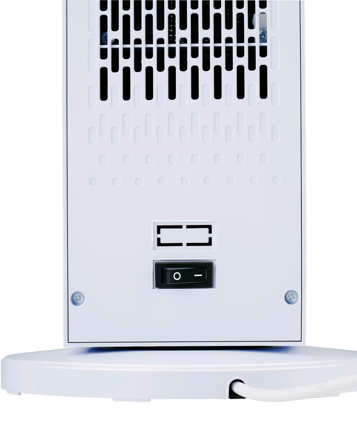 Turmventilator Turmheizung - Schwarz, MODERN, Kunststoff (21/21/46cm)