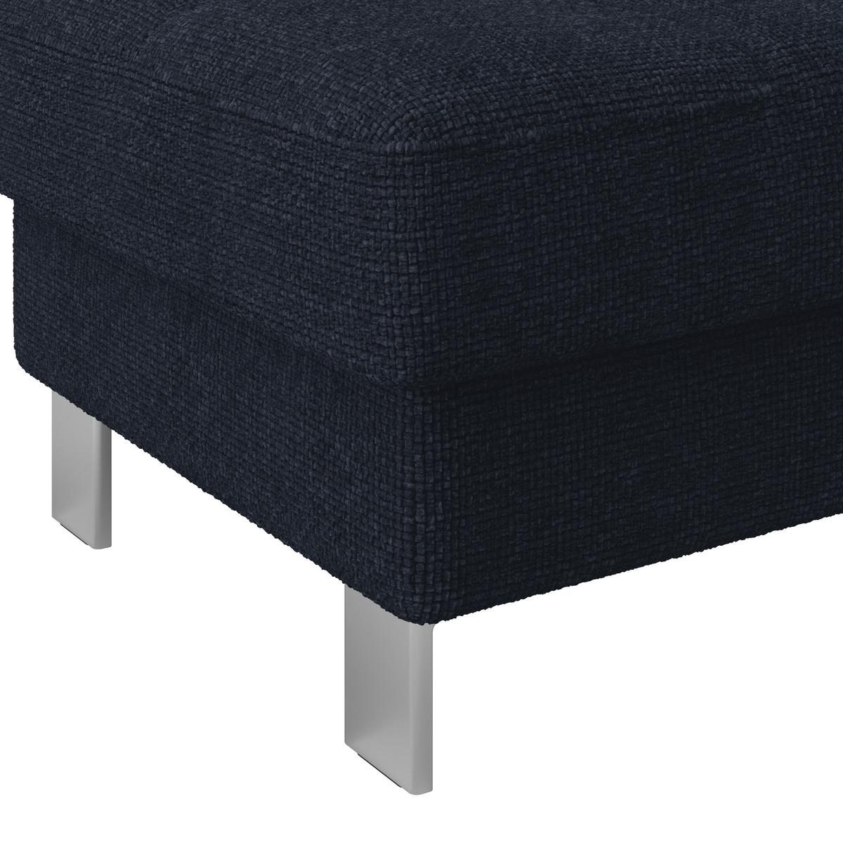 Hocker Savona - Dunkelblau, MODERN, Textil (90/44/73cm) - Ondega