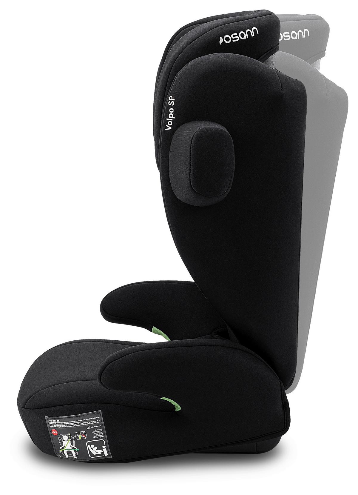Kinderautositz Volpo Sp - Schwarz, Basics, Kunststoff (43/77/37cm) - Osann