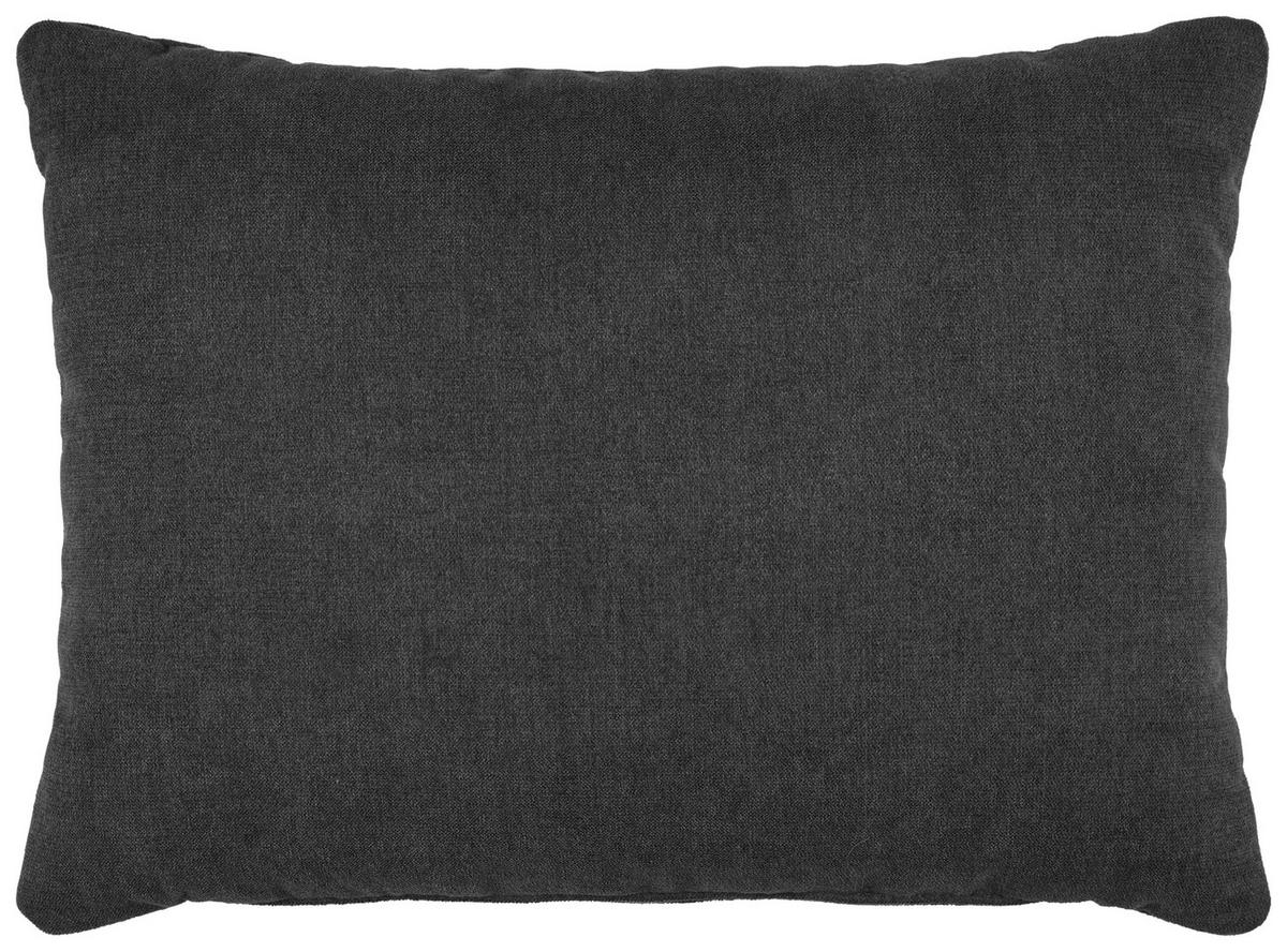 Polštář na sedačku TRENDY, tmavě šedá, cca.55x40 cm - tmavě šedá, Moderní, textil (55/40cm) - Premium Living
