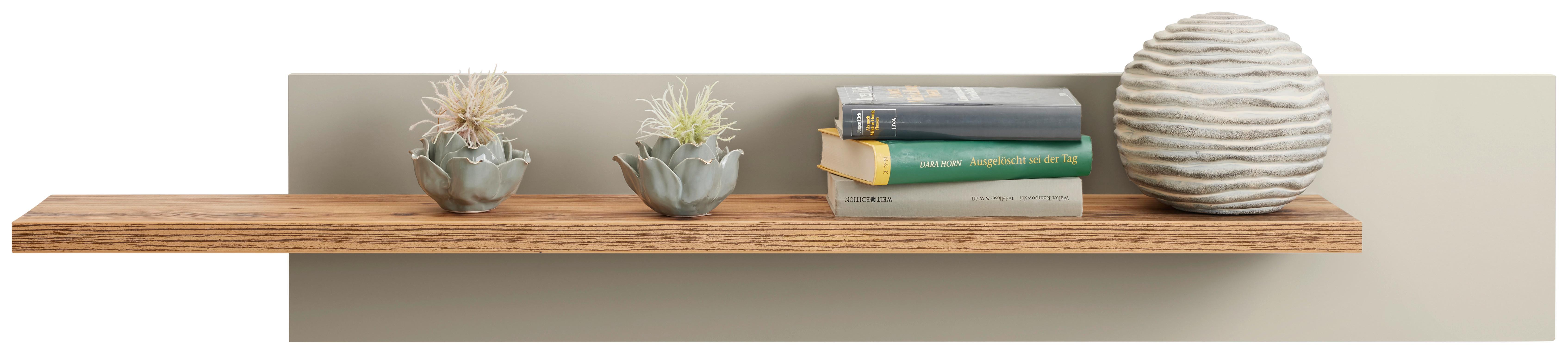 Wandboard Ambiente B: 140 cm Kieselgrau/Alpine Lodge Dekor - MODERN, Holzwerkstoff (140/25/20cm)