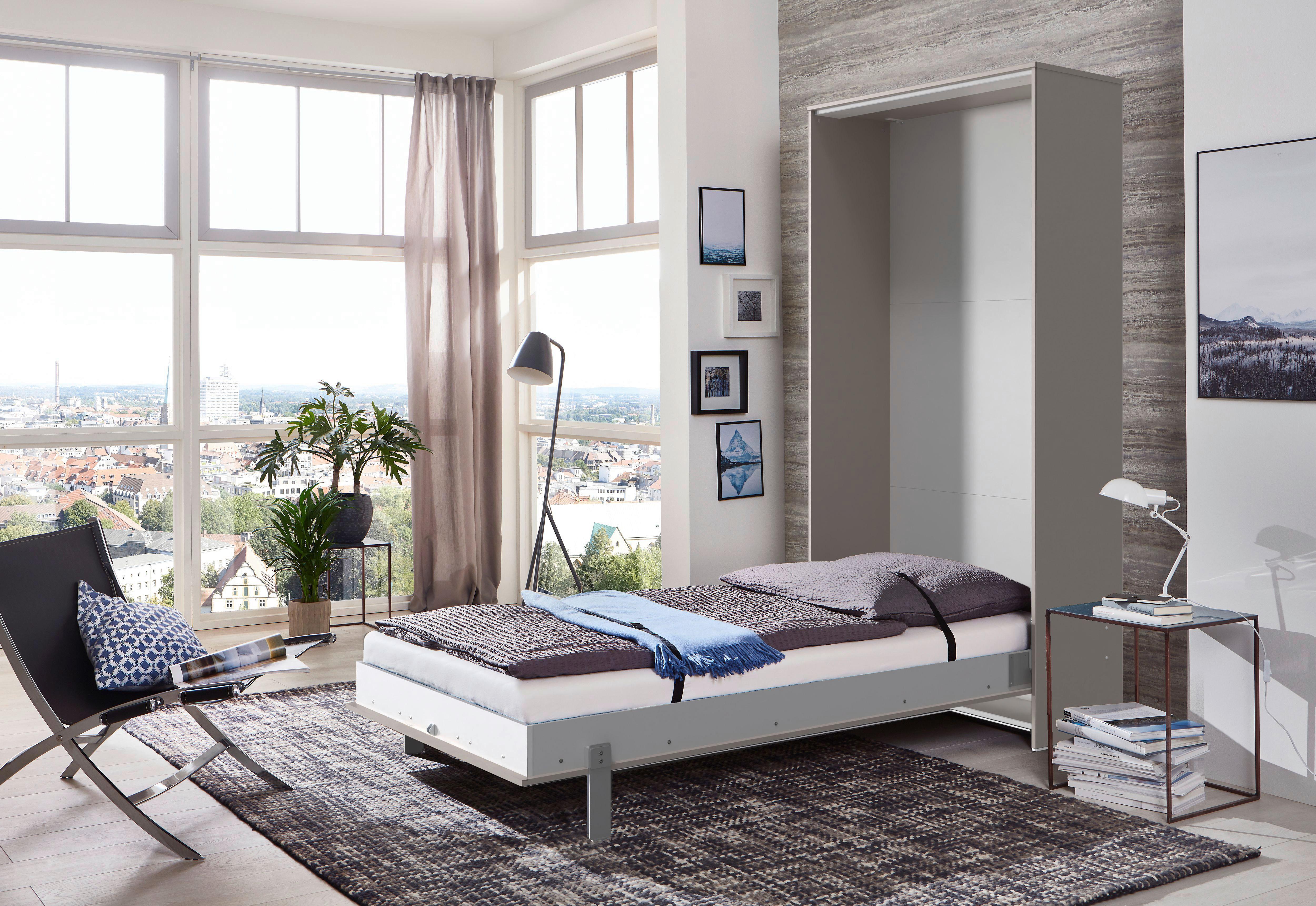 Schrankbett Juist Sahara Lf: 120x200 cm - Sahara, KONVENTIONELL, Holz/Holzwerkstoff (120/200cm) - MID.YOU
