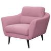 Sessel Tromso Rosa B: 92 cm - Schwarz/Rosa, Design, Textil (92/87/88cm) - Livetastic