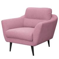 Sessel Tromso Rosa B: 92 Cm - Schwarz/Rosa, Design, Textil (92/87/88cm) - Livetastic