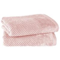 HANDTUCHSET Popcorn 2er Set Rosa - Rosa, Basics, Textil (50/100cm)