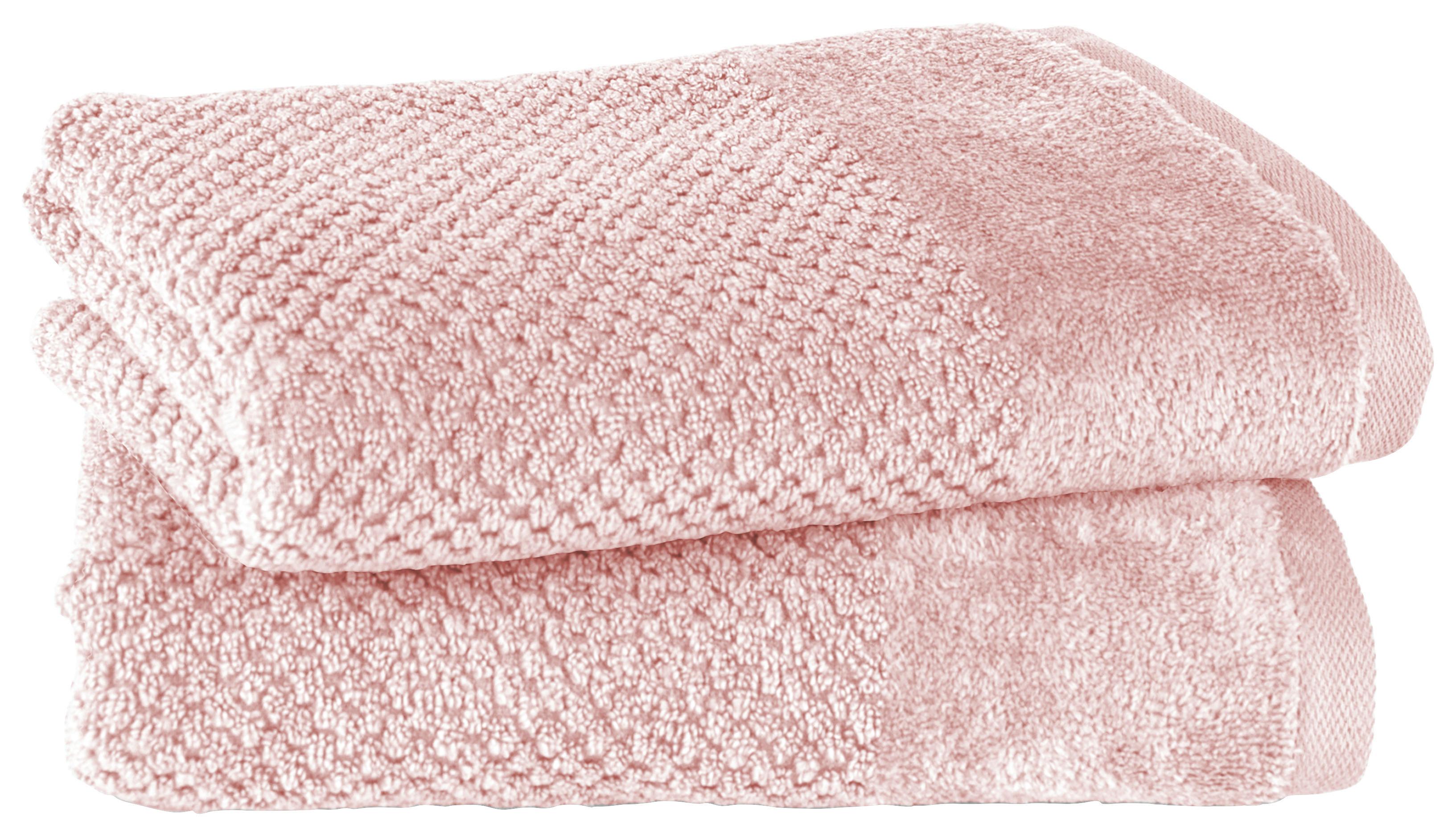 HANDTUCHSET Popcorn 2er Set Rosa