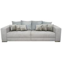 Veľká pohovka ROSE svetlosivá - čierna/svetlosivá, Modern, textil/plast (262/85/111cm)
