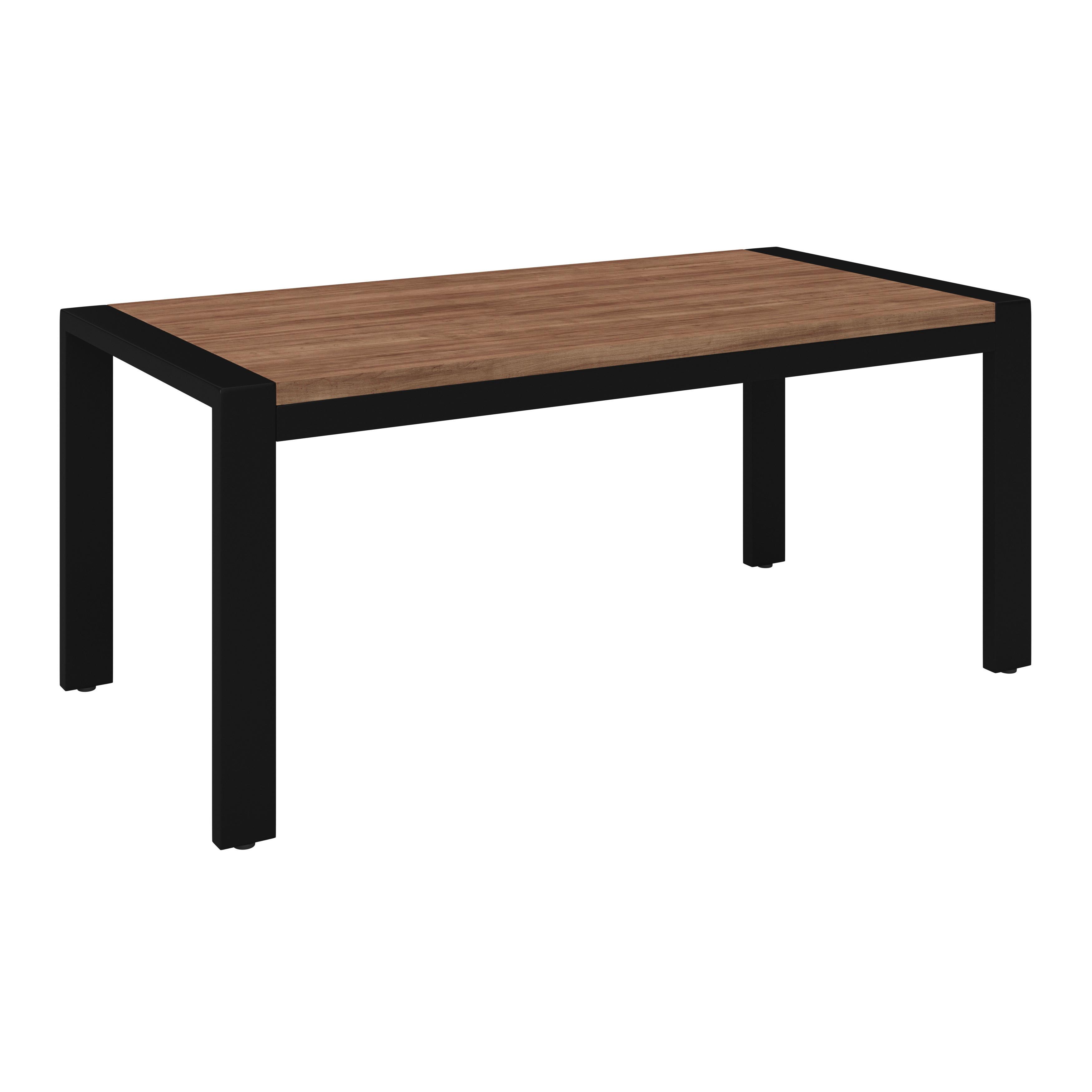 Jedálenský stôl ALEYA 180, hnedá - hnedá/čierna, Modern, kov/drevo (180/76/90cm) - Bessagi Home