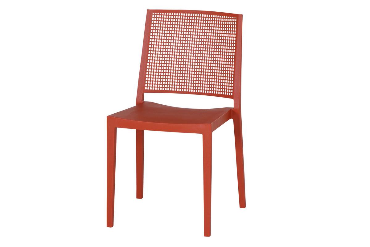 Stapelstuhl T20115 - Rot, Basics, Kunststoff (46/80/56cm) - Siena Garden