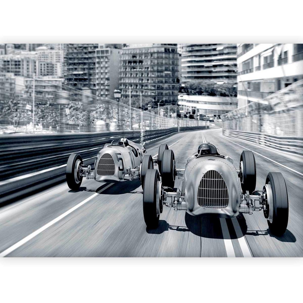 Fototapete Speed Of Sound H: ca. 350x245 cm - Schwarz/Weiß, LIFESTYLE, Textil (350/245cm) - artgeist