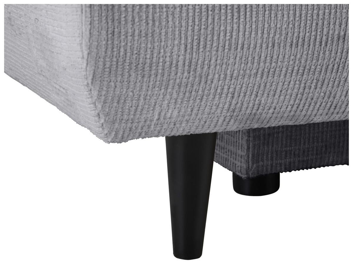 Schlafsofa Virgo - Dunkelgrau/Schwarz, KONVENTIONELL, Textil (212/97/105cm) - MID.YOU