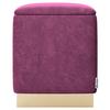 Hocker Betty - Lila/Goldfarben, LIFESTYLE, Textil (37/44/37cm) - Playboy