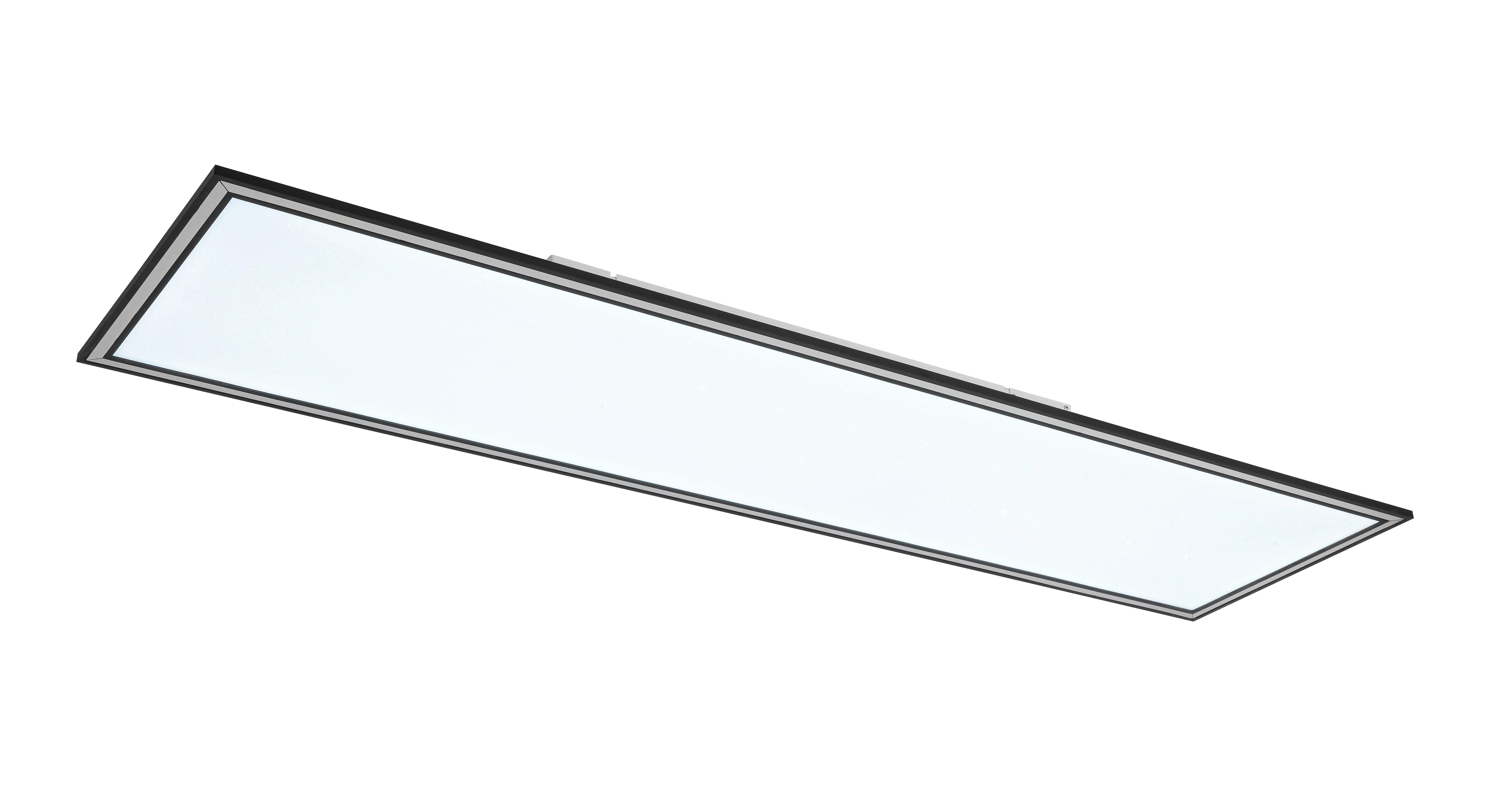 Led Mennyezeti Lámpa Bruno - króm/fekete, Modern, műanyag/fém (120/30/7,5cm) - Luca Bessoni