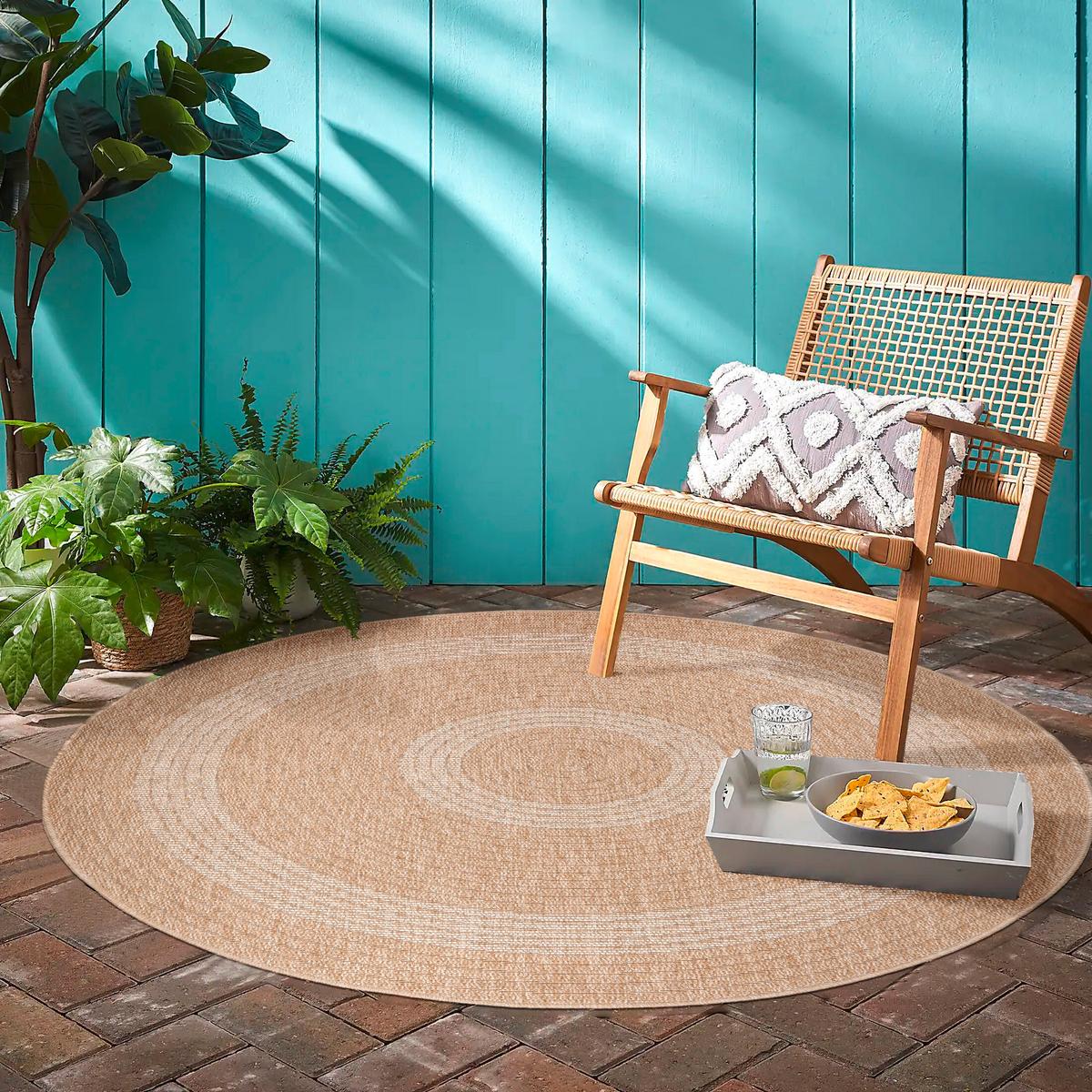 Outdoorteppich, Beige, F: 8mm Comilla - Beige, Basics, Textil (80/80cm) - Novel