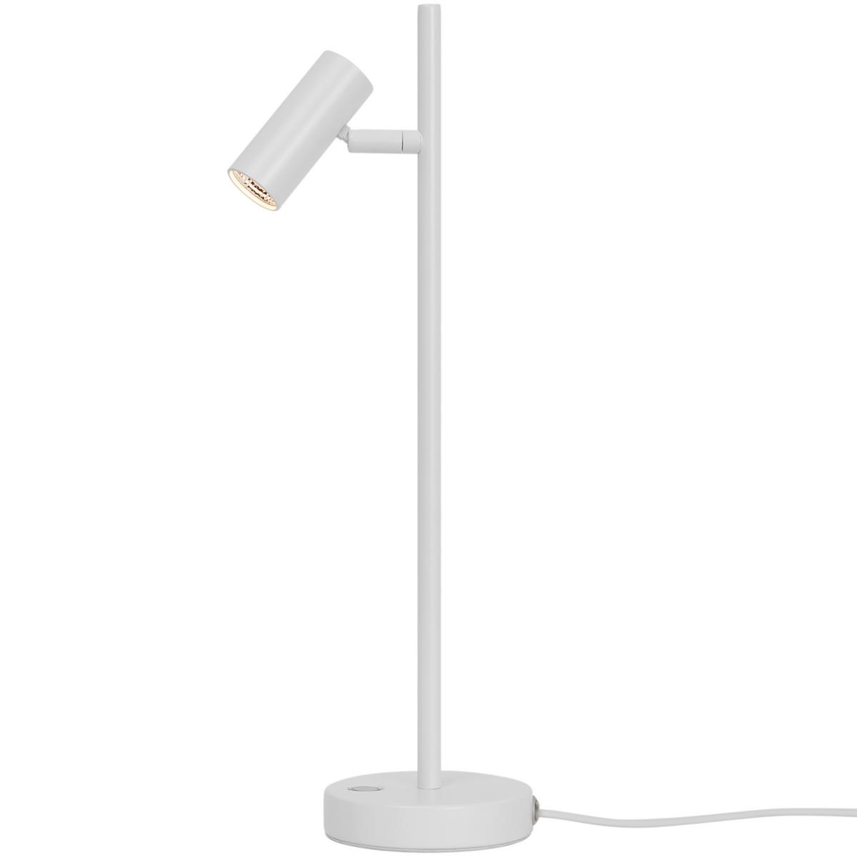 Tischleuchte Omari Weiß H: 40 cm - Weiß, Design, Metall (40cm) - Nordlux