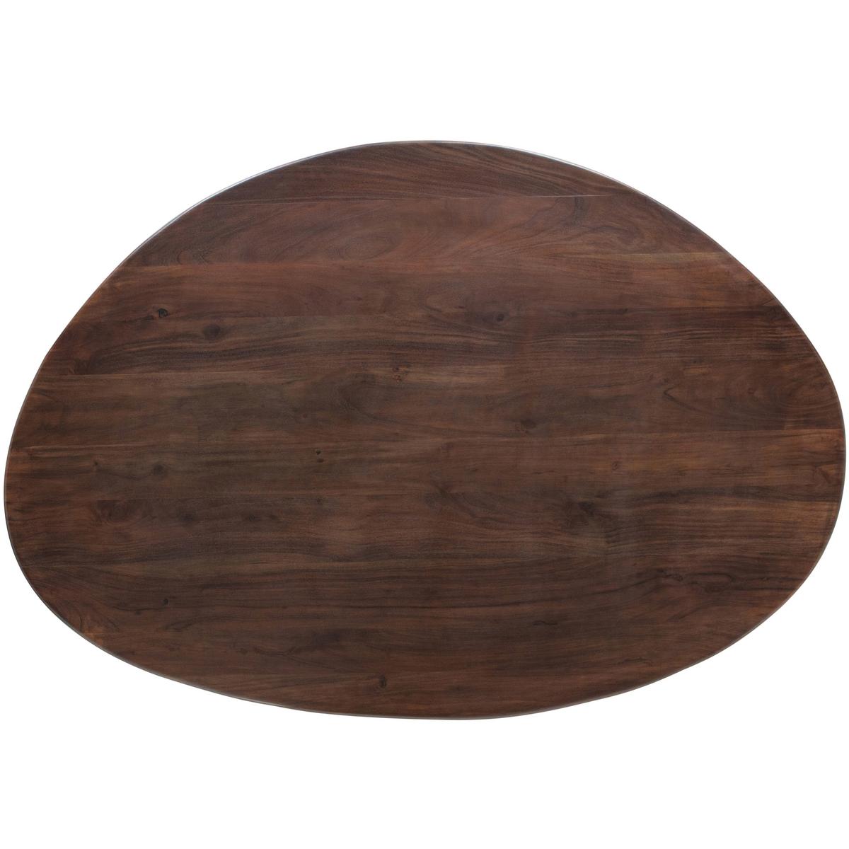 ESSTISCH Roundly Walnussfarben L: 160cm - Walnussfarben, MODERN, Holz (160/110/76cm) - Livetastic