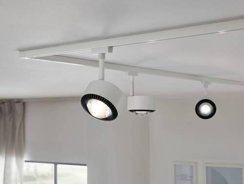 Schienensystem Strahler 95395 in Schwarz/Weiß, Rund - Schwarz/Weiß, Basics, Metall (9,8cm) - Paulmann