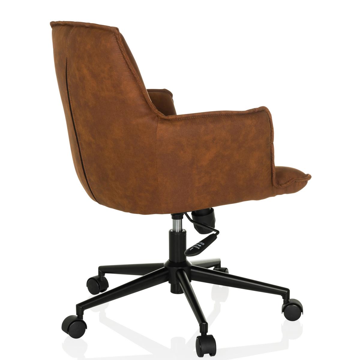 DREHSTUHL Braun B: 54 cm - Schwarz/Braun, MODERN, Kunststoff/Textil (54/85/70cm) - MID.YOU